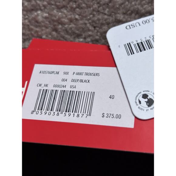 Diesel Black Nylon Cargo Pants Skater Goth Baggy P-Mirt NWT $375 - Picture 10 of 15